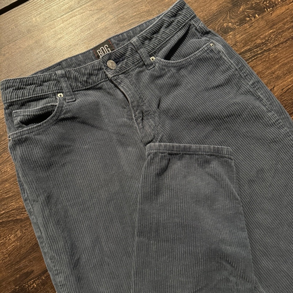 BDG‎ Womens Jeans Blue 26 Mom High Rise Corduroy Urban Outfitters 100% Cotton